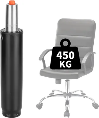 Produktbild von Gasdruckfeder für Bürostuhl, verstellbar 30-45 cm, 450 kg Tragkraft, aus Stahl, für Drehstühle