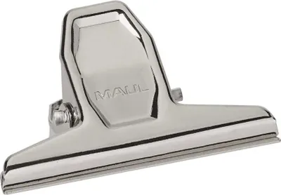Produktbild von MAUL Papier-Klemmer MAULpro Metall Stahl 2 Stück 75 mm silber
