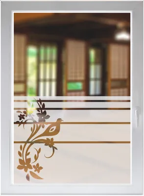Produktbild von INDIGOS UG Fensterfolie Fensterbild Sichtschutzfolie Glasdekor Ornament satiniert blickdicht ORACAL® - 1200mm Breite x 500mm Höhe