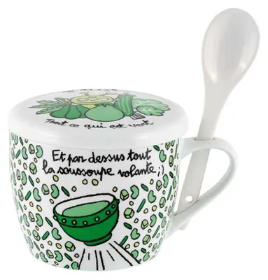 Suppenschale mit Deckel, 300 ml, Porzellan, rund, mikrowellengeeignet