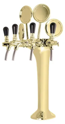 Produktbild von Schanksäule, Bierzapfsäule 4-leitig - Elegante & Hochwertige für Bars & Restaurants, "!"