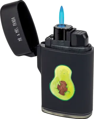 Produktbild von Mr. & Mrs. Panda Zünder Avocado Kern - Schwarz - Geschenk, Spruch Leben, Feuerzeuge, anzünder, Feuerzeug, Lächeln, glücklich, Gasfeuerzeug, sturmfeuerzeug, Pflanze