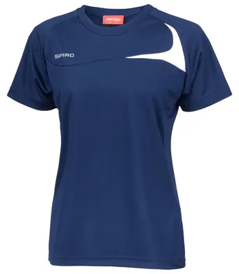 Obrázek produktu pro Dámské sportovní tričko / tréninkové tričko Spiro LT186 (Xsmall) (námořnická modrá/bílá)