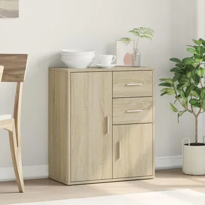 Obrázek produktu pro Skříňka/komoda o rozměrech 60 x 31 x 70 cm, vyrobená ze dřeva – uzamykatelná zásuvková skříňka a kuchyňská skříňka