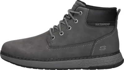 Image de Skechers Relaxed Fit: Garlan - Deno  Veterschoenen Hoog - Donkergrijs - Maat 47.5