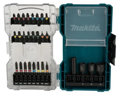 Immagine prodotto di Set di chiavi a bussola Makita 28 pezzi ( E-07048 ) Bit / chiavi a bussola / portabit magnetico