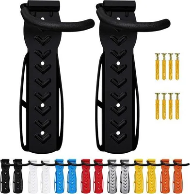 Produktbild von Famanu Wandmontage Fahrradhalter Set - 2 robuste Stahlhaken