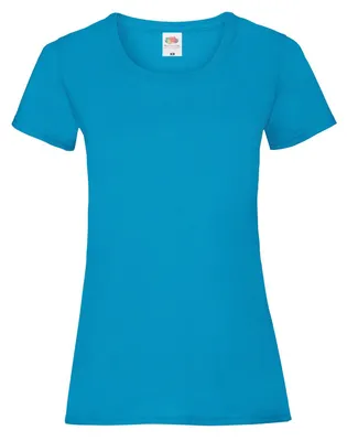 Produktbild von Fruit of the Loom - "Valueweight" T-Shirt für Damen LT2232 (S) (Azure Blau)