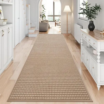 Zdjęcie produktu dla Dywanik z weluru, 70 x 240 cm, antypoślizgowy i nadający się do prania, idealny do przedpokoju lub kuchni