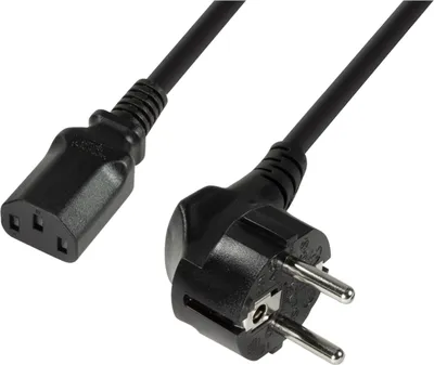 Produktbild von Logilink Power Cord, CEE7/7-C13, black, 3,00m