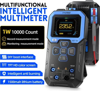 Obrázek produktu pro Digitální multimetr s automatickou volbou rozsahu, NCV, tester napětí a proudu, zařízení pro měření odporu a teploty, 2,4" TFT displej