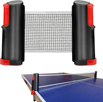 Produktbild von Tragbares Einziehbares Tischtennisnetz - Verstellbar für Tische bis 165 cm