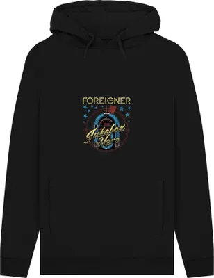 Produktbild von Foreigner - "Jukebox" Kapuzenpullover für Herren/Damen Uni PN1439 (L) (Schwarz)