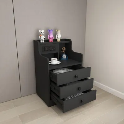 Image de Table d'appoint gain de place avec tiroirs coulissants pour le rangement