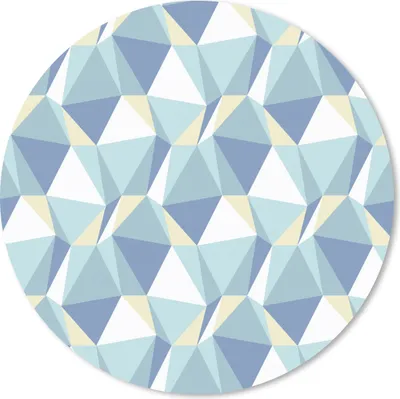 Produktbild von MuchoWow® Mauspad Mousepad Muster - Blau - Grau - Kariert 30x30 cm - Mousepads - Maus Mat - Pad - Mausunterlage - Tischunterlage - Schreibtischmatten
