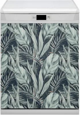 Produktbild von Magnete  Dekorative Magnet Folie für Geschirrspüler 60x80 cm Küche  - Exotische Blätter