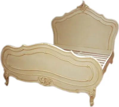 Produktbild von Barock Bett Maison Paris Antik Creme 180 x 200 cm aus der Luxus Kollektion von Casa Padrino