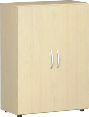 Produktbild von Geramöbel Flügeltürenschrank mit Standfüßen, inkl. Türdämpfer, nicht abschließbar, 800x420x1104, Ahorn/Ahorn, S-383102-AA