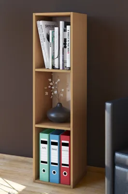 Produktbild von VCM Holzregal stehend | platzsparendes Regal | Maße: H. 107 x B. 34 x T. 30 cm | Elegantes Regal stehend | Aufbewahrungsregal | Bücherregal - Mendas