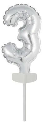 Immagine prodotto di amscan MICRO ZAHL 3 SILBRO