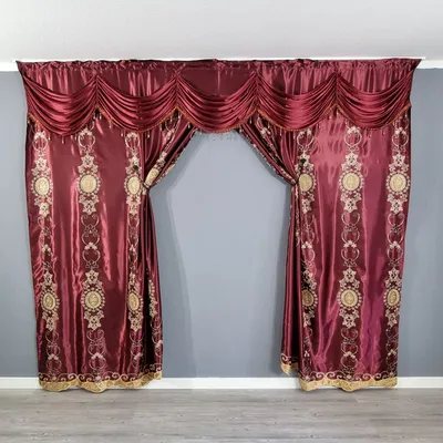Produktbild von Fertiggardine Verdunklung Perde Blickdicht Gardine Vorhänge Ca.300x250 cm Bordeaux