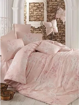 Image de Parure de Lit 220 x 240 cm, 100% Coton Renforcé, Rose, 2 Taies d'Oreiller 60 x 60 cm