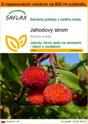 Obrázok produktu pre SAFLAX Garden in the bag - jahodový strom - Arbutus unedo - 50 Semená - S pestovateľským substrátom v praktickom samostaviteľnom vrecku