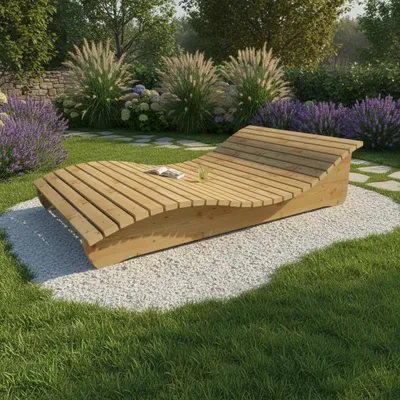 Produktbild von Gartenliege "Relax-Gertl" (Zirbe) 1-teilig Liegebreite 120cm Himmelsliege