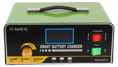 Imagen del producto de Cargador automático inteligente de 50A - 12 voltios - Para baterías de gel, AGM y plomo-ácido, con capacidad de hasta 800Ah
