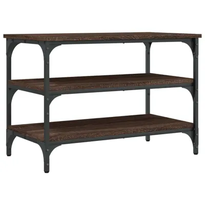 Immagine prodotto di Panca Portascarpe Rovere Marrone 70x38,5x49cm Legno Multistrato