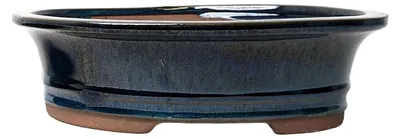 Productafbeelding van Glazuur Ceramische Bonsai Pot - Blauw - 20 cm