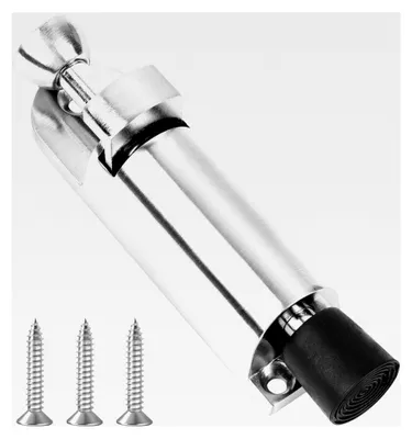 Produktbild von Boden-Türfeststeller für den Außenbereich mit Fußbedienung aus Zinklegierung, Metall Türstopper mit Schraube für Garagentore, Innentüren und Balkontüren