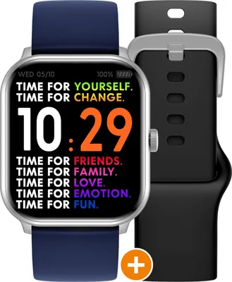 Produktbild von Ice Watch, Smart One Connected Watch Silver mit Armbändern, Marineblau