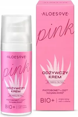 Produktbild von Aloesove Pink Bogaty krem do twarzy odżywczy otulający na noc, 50 ml
