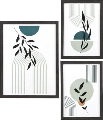 Zdjęcie produktu dla House Nordic Aspen, Zestaw ramek do zdjęć, MDF, Szkło, Czarny, 30 x 40 cm, 210 mm, 15 mm