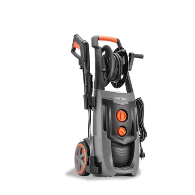 Immagine prodotto di FUXTEC Idropulitrice Elettrica ad Alta Pressione FX-HDRP2500, 2500W, 195 Bar, con Tubo da 7m, Ugello Turbo e Serbatoio Detergente, Professionale per Auto e Giardino