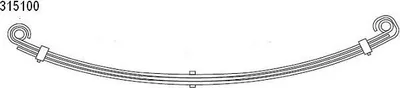 Produktbild von CS Germany 10.315.100.00 Blattfedern passend für MERCEDES-BENZ T1 Kasten (602) Vorne 610/690mm
