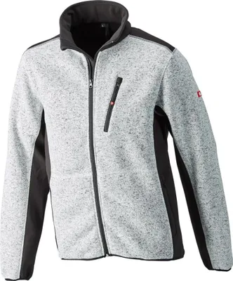 Produktbild von Fortis Strickjacke Herren 24 Gr. 4XL hellgrau/schwarz