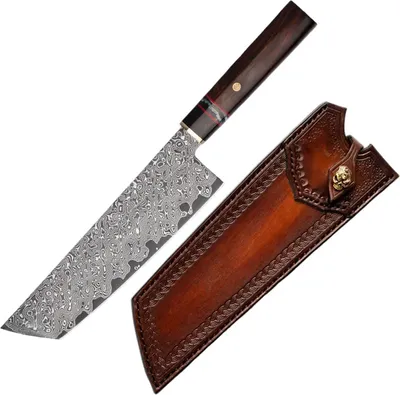 Produktbild von MASTERPIECE Suzume Damast Küchenmesser - Handgefertigt aus VG-10 Stahl KP26685