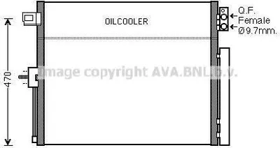 Produktbild von PRASCO JE5061D Kondensator Klimaanlage Klimakondensator für JEEP GRAND CHEROKEE IV (WK, WK2) +Trockner