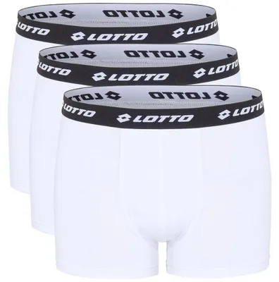 Imagen del producto de Lotto 1124030: Calzoncillos bóxer para hombre, paquete de 3, estilo retro