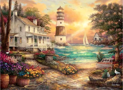 Produktbild von ANATOLISCHES Puzzle Häuschen am Meer 1000 Teile