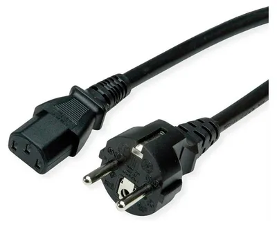 Obrázok produktu pre VALUE 19.99.1023, 0,6 m, Zástrčka typu E + F, C13 zviazané, 250 V, 10 A
