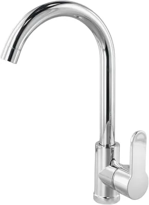 Produktbild von Kš¹chenarmatur, einbogenige Edelstahl-Kš¹chenarmatur, hochbogenige Kš¹chenarmatur, Warm- und Kaltwasser-Waschtischarmatur, verchromte Mischbatterie