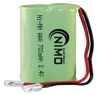 Image de Batterie Ni-Mh 2,4V 700mA Câble & connecteur
