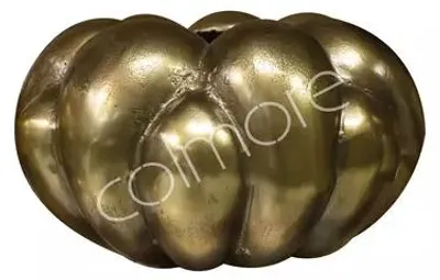 Immagine prodotto di Vaso in alluminio grezzo/oro, dimensioni 36x36x22