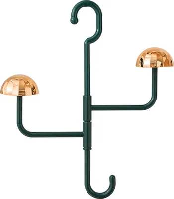 Produktbild von Hut-Aufhängegestell zum Aufbewahren von 3 Hüten. Installationsfreier Kunststoff-Aufhänger für Beanie-Baseballkappen, Perücken, Schals, Schmuck, Hut-Organizer-Haken hinter der Tür für Wohnzimmer, Schlafzimmer, Schrank