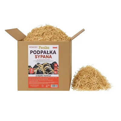 Produktbild von Feniks Anzünder 3 KG Anzündwolle Holzwolle Kaminanzünder Holzanzünder Grillanzünder Oko