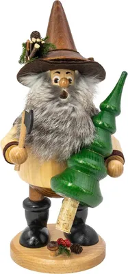 Produktbild von Waldwichtel Baummauser, natur (25cm) Räuchermann von Drechselwerkstatt Uhlig