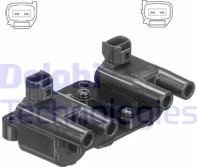 Produktbild von DELPHI GN10581-12B1 Zündspule 12V für CHEVROLET NUBIRA Kombi für DAEWOO LACETTI Schrägheck (KLAN)